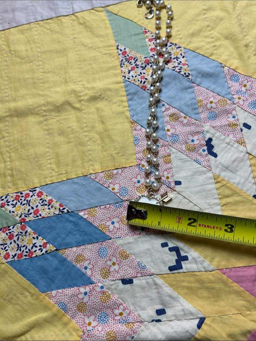 Authentic Designer Charm from a Zipper Pull on a Repurposed, Faux Pearl Chain - Picture 11 of 16